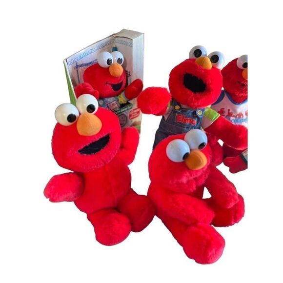 Vintage Talking Elmo Doll Collection Lot of 6 16" Animated Elmo's - Picture 3 of 16